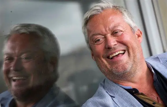 Jesper Carvalho Andersen, photographed against a dark background